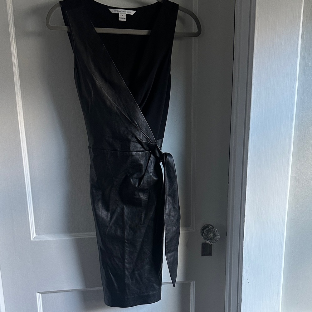 Diane Von Furstenberg Black Wrap Dress